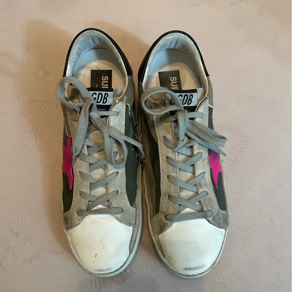 Golden Goose Camo Pink Super Star Sneakers 39 - Picture 6 of 8